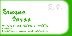 romana voros business card